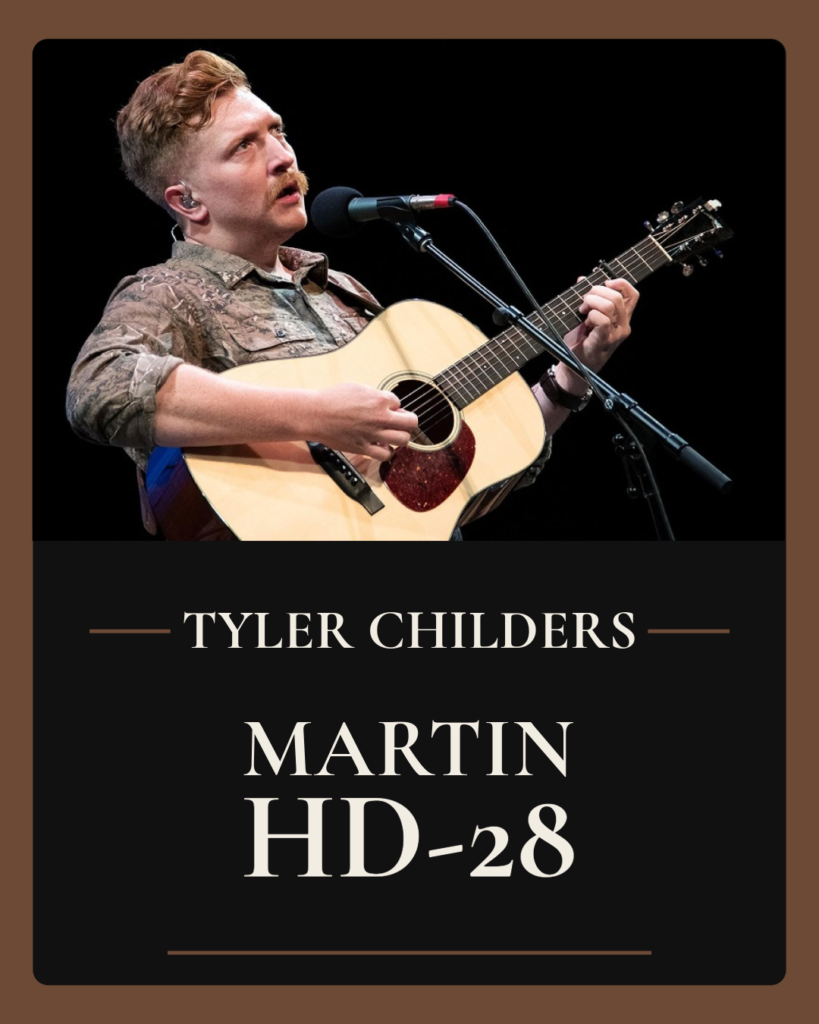 Americana acoustic guitars Tyler Childers